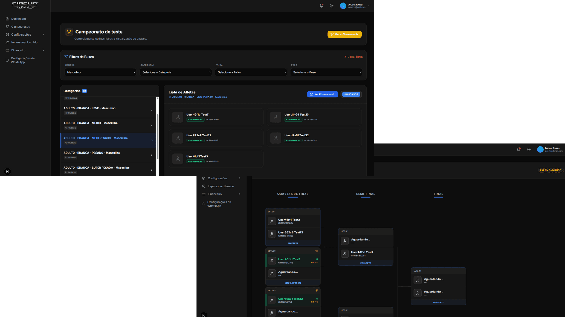 Gestão de Campeonatos